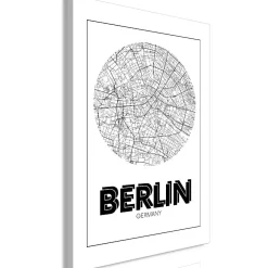 Canvas-taulu Artgeist Retro Berlin, 1-osainen, pystysuuntainen, eri kokoja