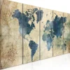 Canvas-taulu Artgeist Retro Map, eri kokoja