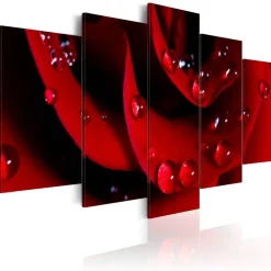 Canvas-taulu Artgeist Rose with dew, eri kokoja