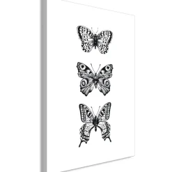 Canvas-taulu Artgeist Three Butterflies, 1-osainen, pystysuuntainen, eri kokoja