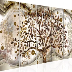 Canvas-taulu Artgeist Tree and Waves, beige, eri kokoja