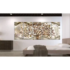 Canvas-taulu Artgeist Tree and Waves, beige, eri kokoja