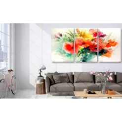 Canvas-taulu Artgeist Watercolor Bouquet , eri kokoja