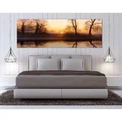 Canvas-taulu Artgeist Winter Sunset, 1-osainen, kapea, eri kokoja