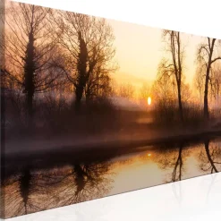 Canvas-taulu Artgeist Winter Sunset, 1-osainen, kapea, eri kokoja