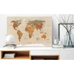 Canvas-taulu Artgeist World Map, eri kokoja