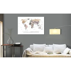 Canvas-taulu Artgeist World Map: Where Today?, eri kokoja