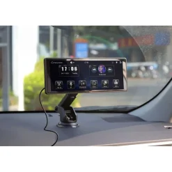 CarPlay & Android Auto -näyttö Technaxx TX-367, 10”, langaton, kojelautakameralla