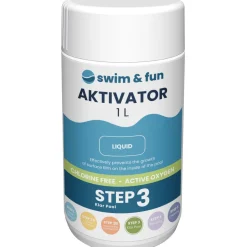 Desinfiointitehostin Swim & Fun Aktivator 1 l, aktiivihapelle