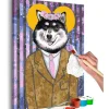 DIY-taulu Artgeist Dog in Suit, 60x40cm