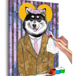 DIY-taulu Artgeist Dog in Suit, 60x40cm
