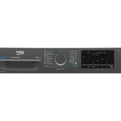 Edestä täytettävä pyykinpesukone Beko BM3WFSU48415AD, 60cm, antrasiitti