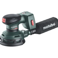 Epäkeskohiomakone Metabo SXA 18 LTX 125 BL 18V tukialustalla 125mm ilman akkua ja laturia