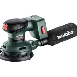 Epäkeskohiomakone Metabo SXA 18 LTX 125 BL 18V tukialustalla 125mm ilman akkua ja laturia Metaboxissa