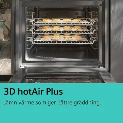 Erillisuuni ja mikroaaltouuni Siemens HB234ABS3F-BF523LMB1, teräs