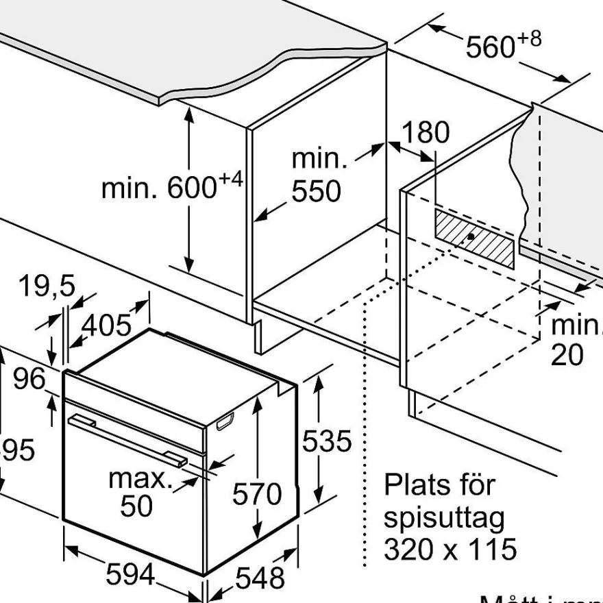 Erillisuuni ja mikroaaltouuni Siemens HB234ABS3F-BF523LMB1, teräs