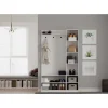 Eteisen säilytyskokonaisuus Linento Furniture Rb-054, mattavalkoinen