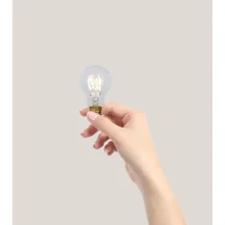 Filamenttilamppu Lucide A60, Ø6cm, IP20, 4.9W, kirkas