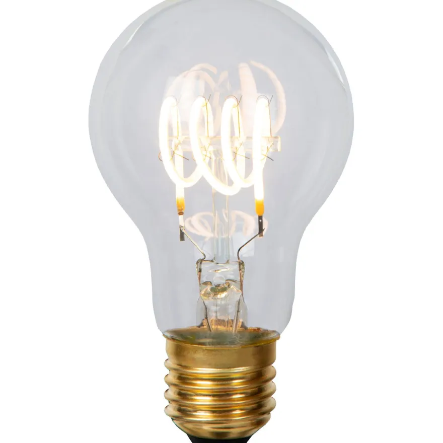 Filamenttilamppu Lucide A60, Ø6cm, IP20, 4.9W, kirkas