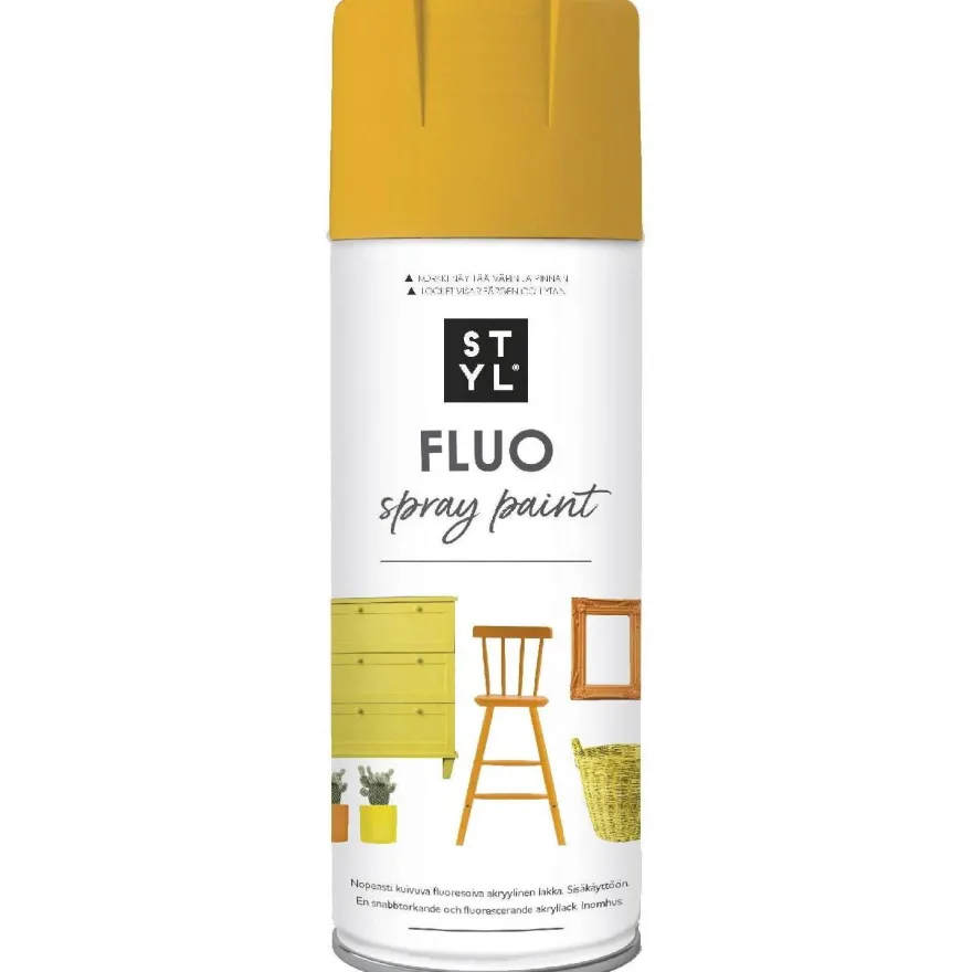 Fluoresoiva lakkaspray Rust-Oleum STYL, 400ml, oranssi