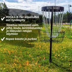Frisbeegolfkori Viking Discs Royal Basket Black Edition