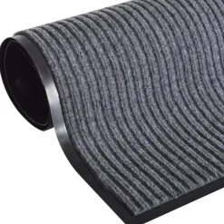 Harmaa pvc ovimatto 90 x 120 cm
