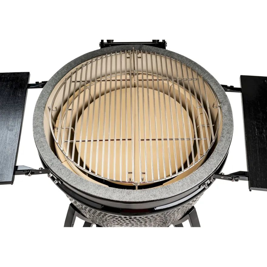 Hiiligrilli Dreamfire Hoovi Kamado Large, grillaustelineella, musta