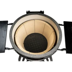 Hiiligrilli Dreamfire Hoovi Kamado Large, grillaustelineella, musta