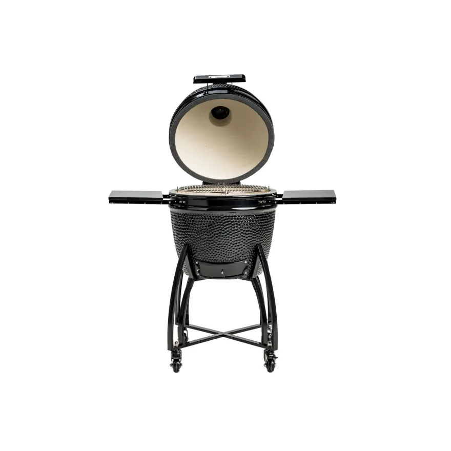 Hiiligrilli Dreamfire Hoovi Kamado Large, grillaustelineella, musta