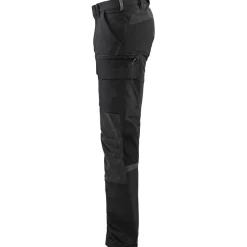 Housut Blåkläder 1422 Stretch, musta/tummanharmaa
