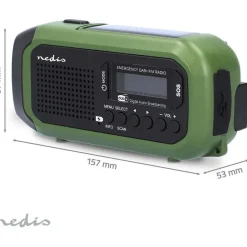 Hätäradio Nedis RDDBCR2000GN DAB+/FM