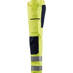 Huomiohousut Blåkläder 1585 Highvis Stretch, huomiokeltainen/musta