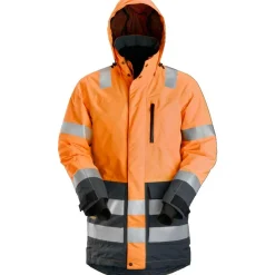 Huomioparkatakki Snickers Workwear AllroundWork 1830, LK 3, oranssi