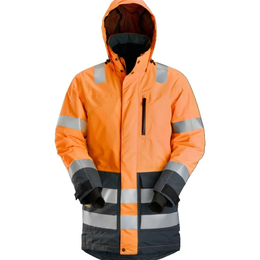 Huomioparkatakki Snickers Workwear AllroundWork 1830, LK 3, oranssi