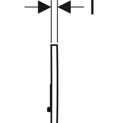 Huuhtelupainike, Geberit Sigma01, 2-H, kromattu, mattakromattu, Verkkokaupan poistotuote