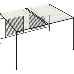 Huvimaja sisäänvedettävällä katolla 4x3x2,3m 180g/m², eri värejä