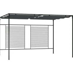 Huvimaja sisäänvedettävällä katolla 4x3x2,3m 180g/m², eri värejä