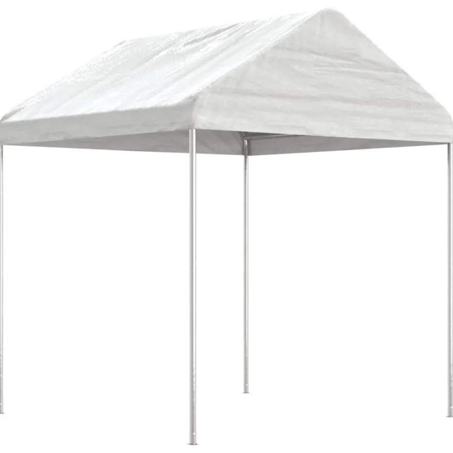 Huvimaja valkoinen 8,92x2,28x2,69 m polyeteeni