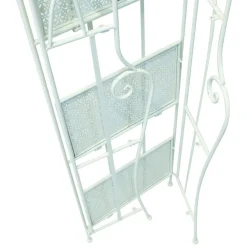 Hylly Home4You Sandy 40x28x126cm, antiikkivalkoinen