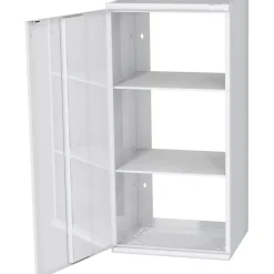 Hyllykaappi Polaria 500x850x350 mm, alakaappi vasenkätinen, 2 hyllyä, valkoinen