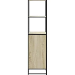 Hyllykkö/Kaappi 68x35x139 cm, suunniteltu puu ja metalli, eri värejä (42146)