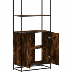Hyllykkö/Kaappi 68x35x139 cm, suunniteltu puu ja metalli, eri värejä (42146)