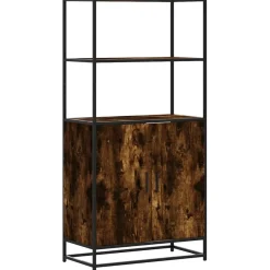 Hyllykkö/Kaappi 68x35x139 cm, suunniteltu puu ja metalli, eri värejä (42146)