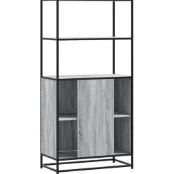 Hyllykkö/Kaappi 68x35x139 cm, suunniteltu puu ja metalli, eri värejä (42146)