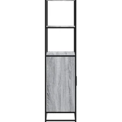 Hyllykkö/Kaappi 68x35x139 cm, suunniteltu puu ja metalli, eri värejä (42146)