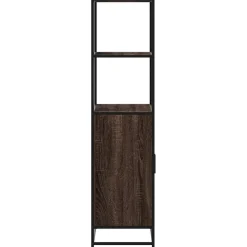 Hyllykkö/Kaappi 68x35x139 cm, suunniteltu puu ja metalli, eri värejä (42146)