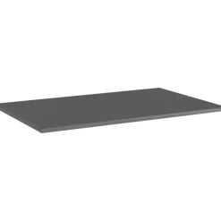 Hyllylevyt 4 kpl korkeakiilto harmaa 80x50x1,5 cm