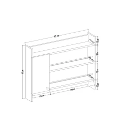 Hylly Linento Furniture Knerr, eri värejä