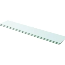 Hyllyt 2 kpl, kirkas lasi, 110x20 cm