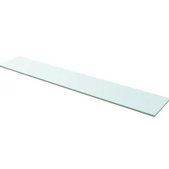 Hyllyt 2 kpl, kirkas lasi, 110x20 cm